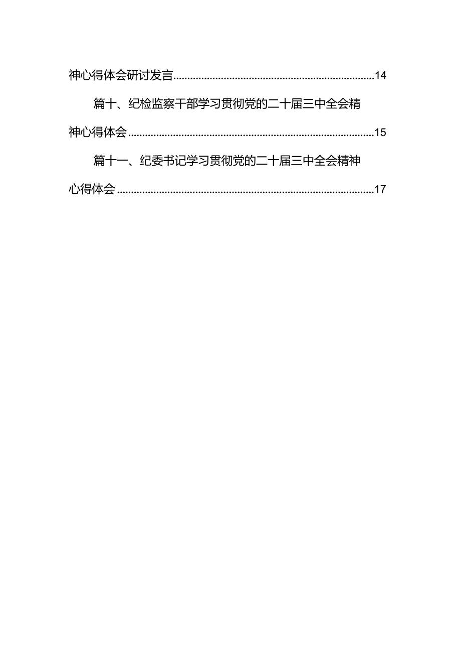 （11篇）纪检监察干部学习党的二十三中全会精神心得体会汇编范本.docx_第2页