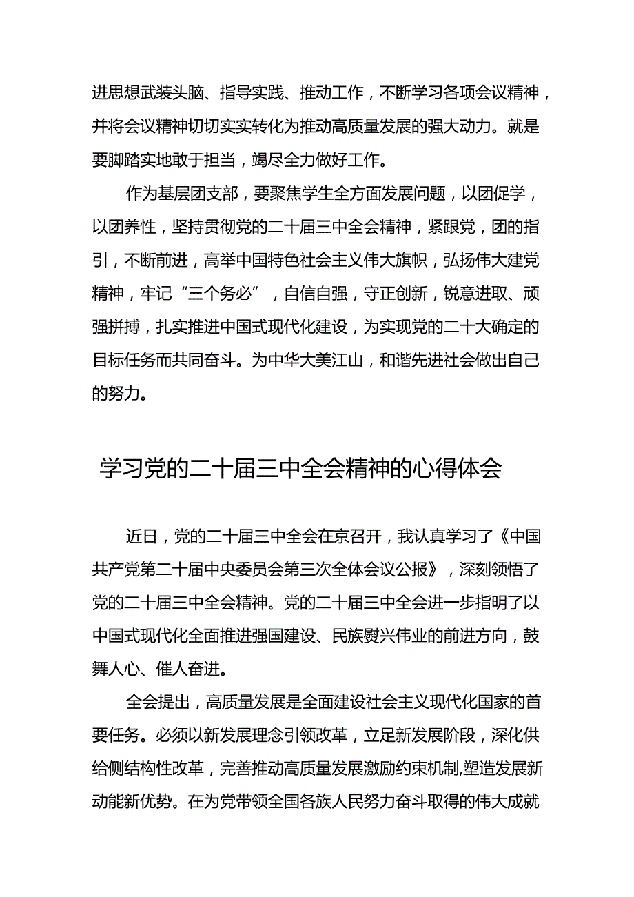 学习二十三中全会心得体会简短发言材料四十篇.docx_第3页