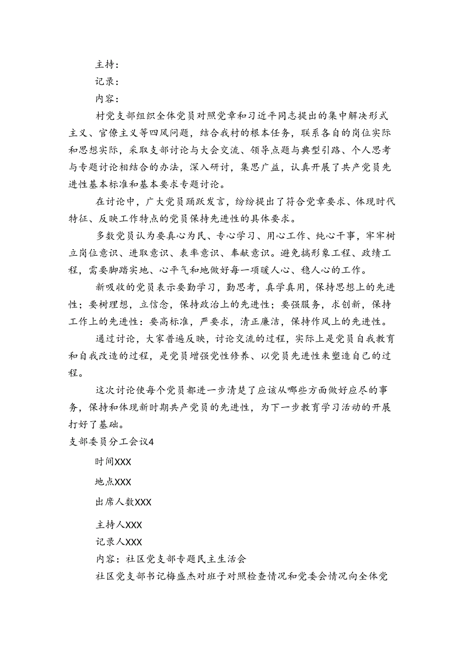 支部委员分工会议(通用6篇).docx_第3页