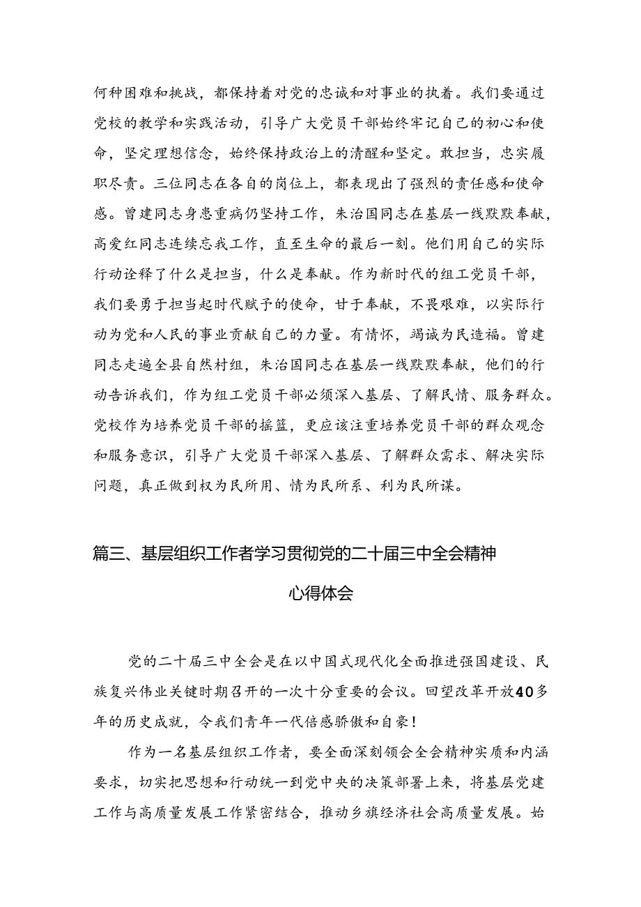 （10篇）组工干部学习贯彻党的二十三中全会精神心得体会模板.docx_第3页
