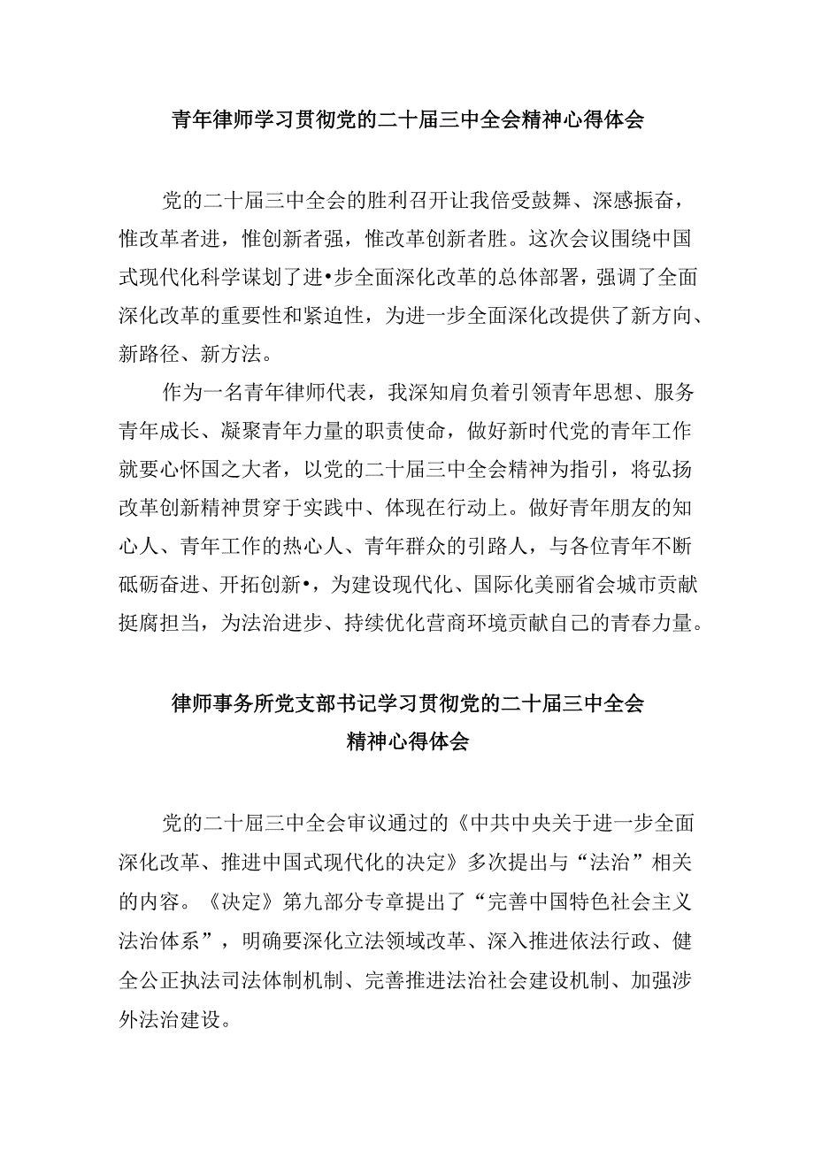 （9篇）法律工作者学习二十三中全会精神心得体会（精选）.docx_第3页