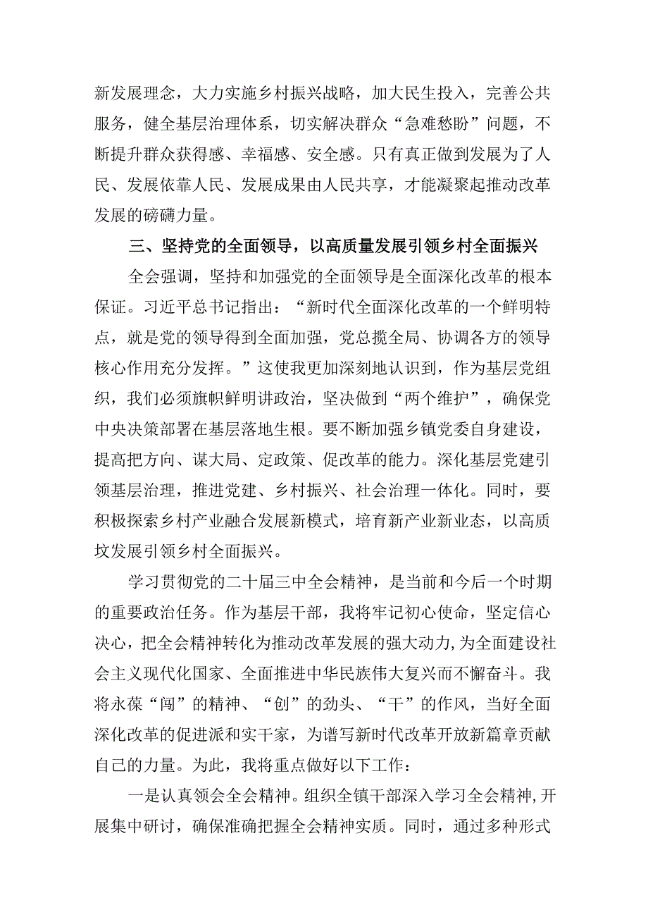 (八篇)乡镇团干部学习党的二十三中全会精神心得体会（详细版）.docx_第3页