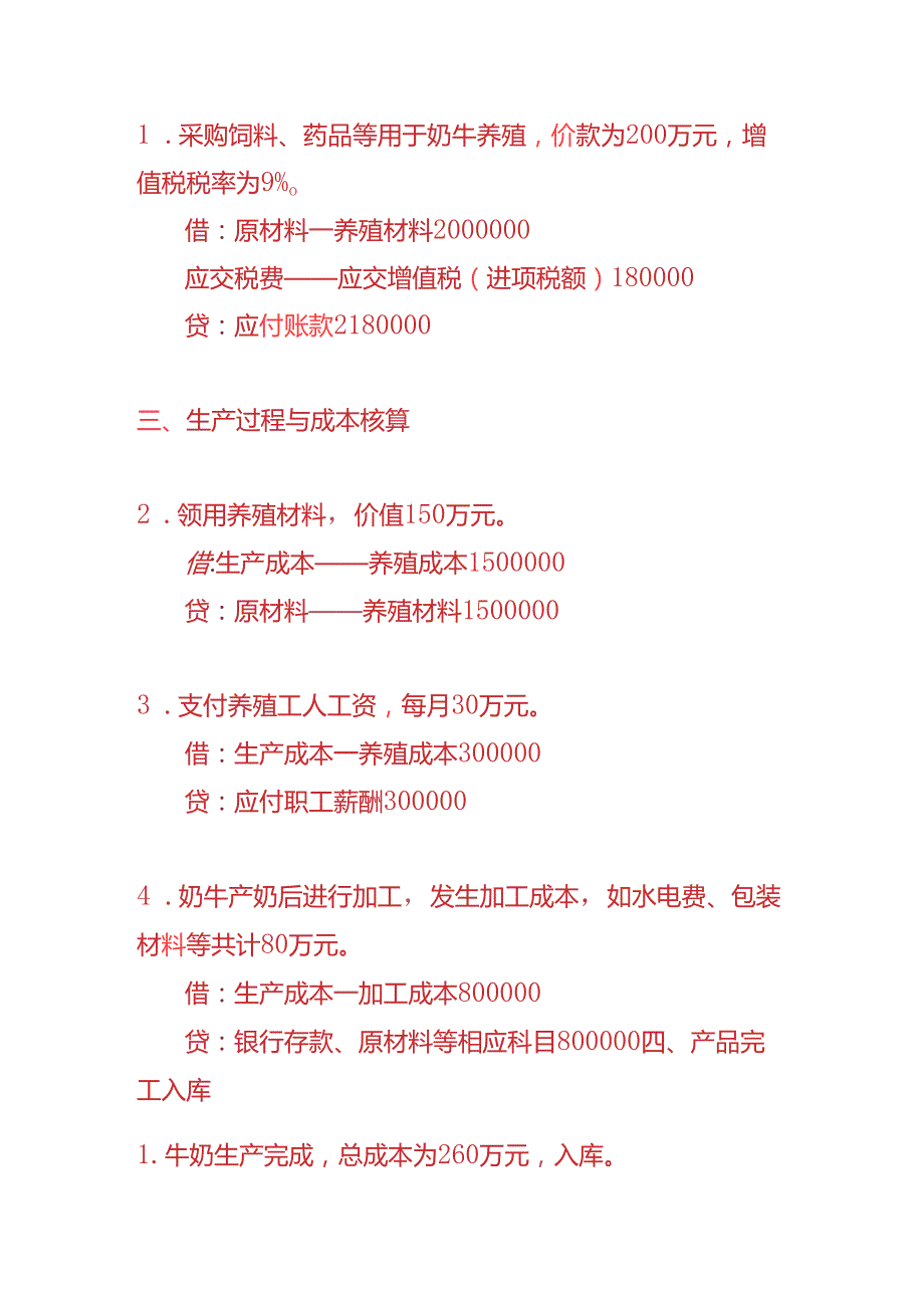 做账实操牛奶生产企业的账务处理实例.docx_第2页