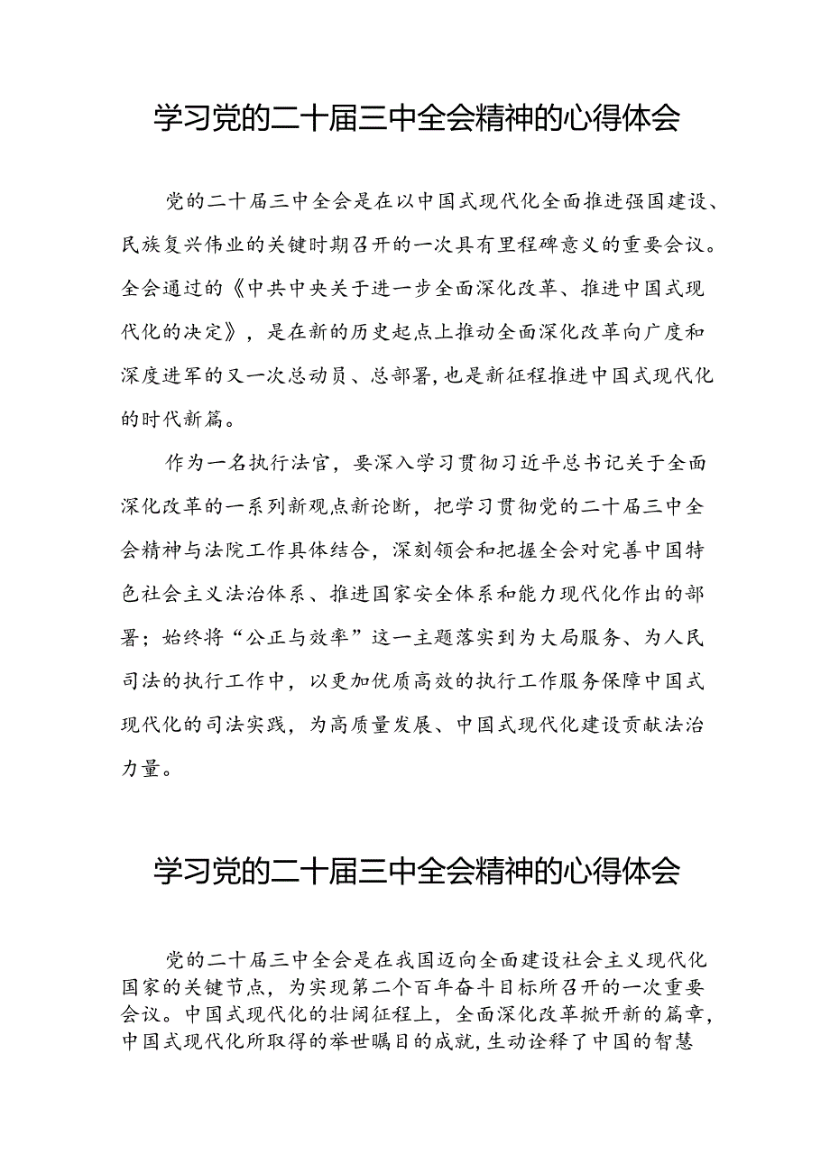 党员干部学习党的二十三中全会公报的心得体会交流发言四十篇.docx_第2页