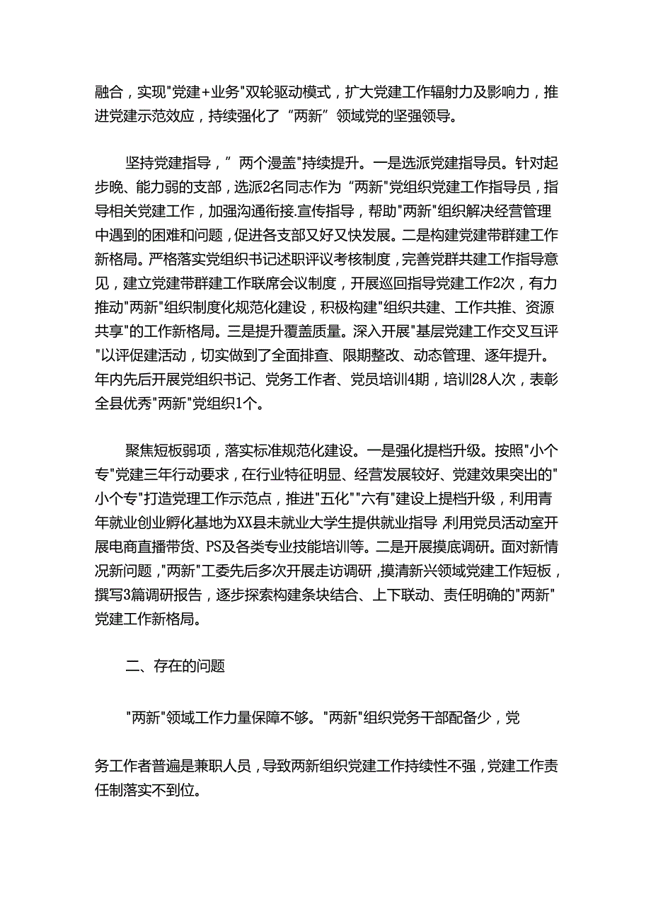 20242025各市县委两新工委书记抓基层党建述职报告汇编（6篇）.docx_第2页