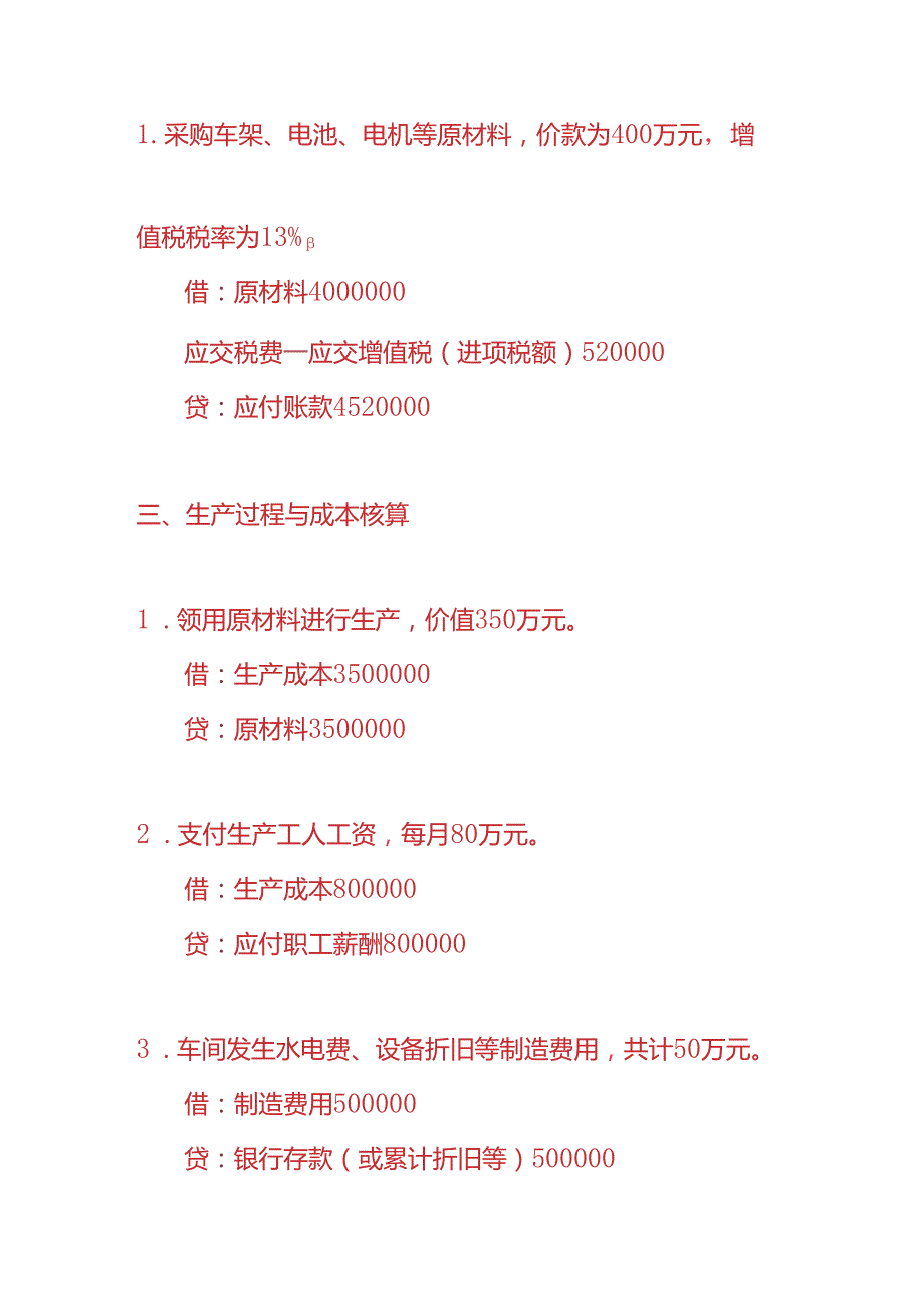 做账实操电动车生产企业的账务处理实例.docx_第2页