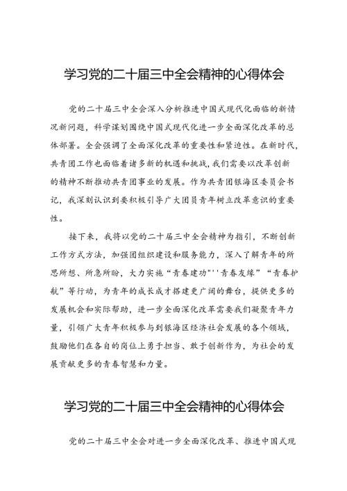 2024年学习二十三中全会的心得体会模板四十篇.docx