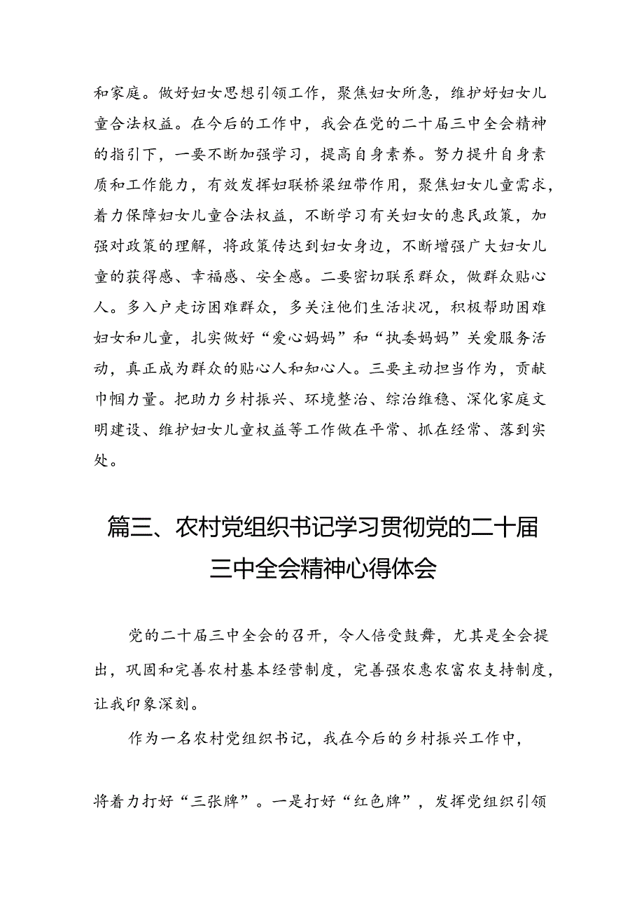 （11篇）驻村干部学习二十三中全会专题研讨材料范文.docx_第3页
