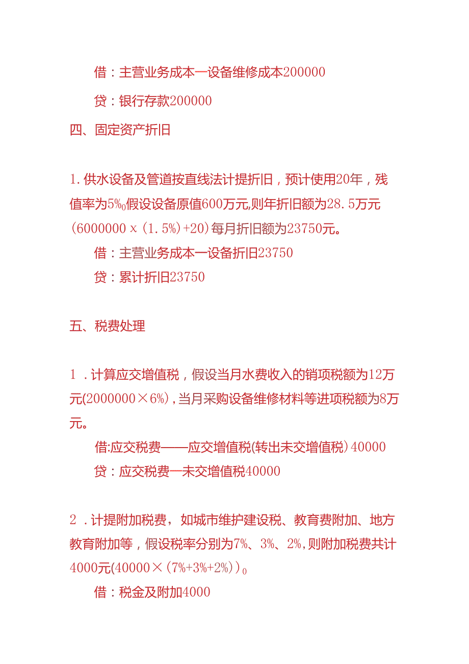 做账实操自来水公司的账务处理实例.docx_第3页