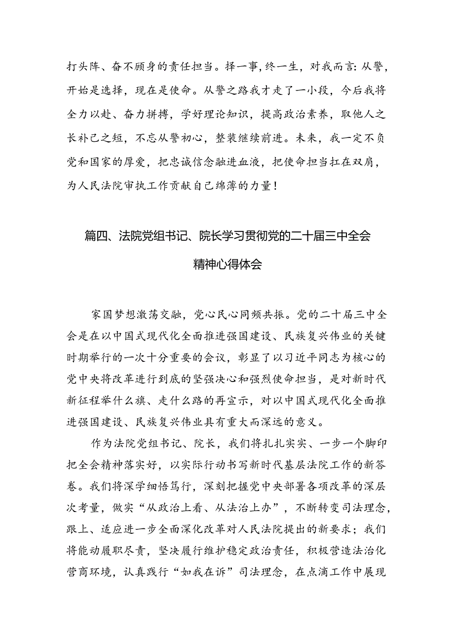 （11篇）治安大队大队长学习贯彻党的二十三中全会精神心得体会范文.docx_第3页