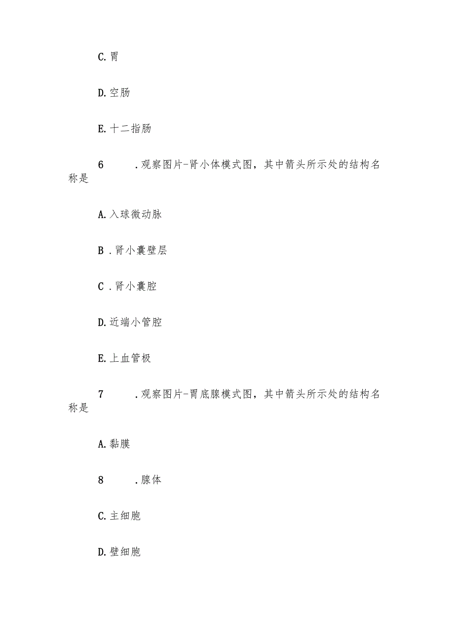 电大《人体解剖学与组织胚胎学》任务4第15题库.docx_第3页