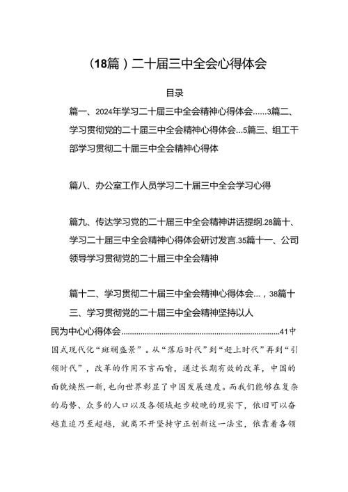 （18篇）二十三中全会心得体会.docx