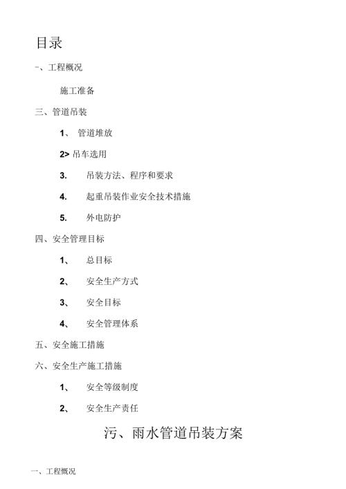、雨水管道吊装方案.docx