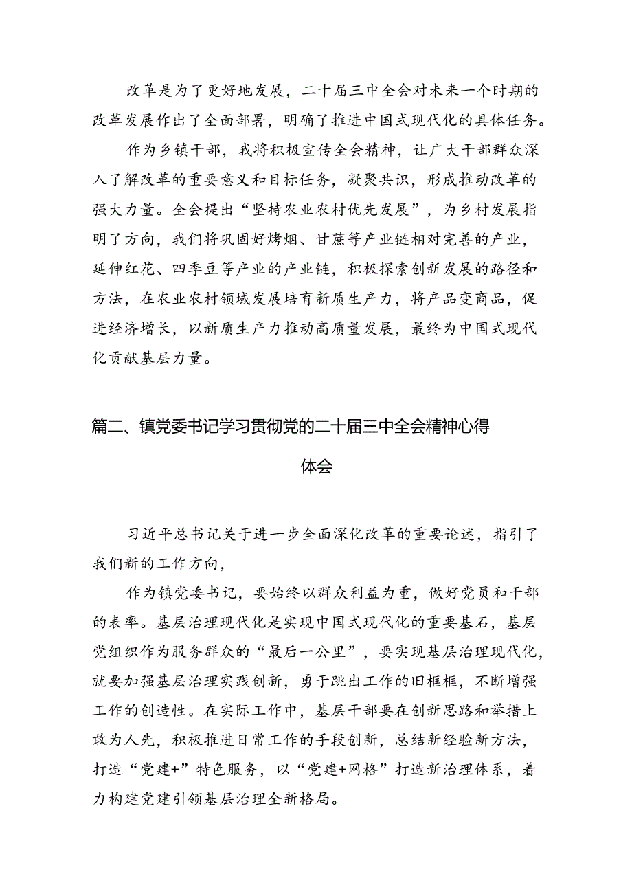 乡镇干部学习学习二十三中全会精神研讨发言（共7篇）.docx_第2页