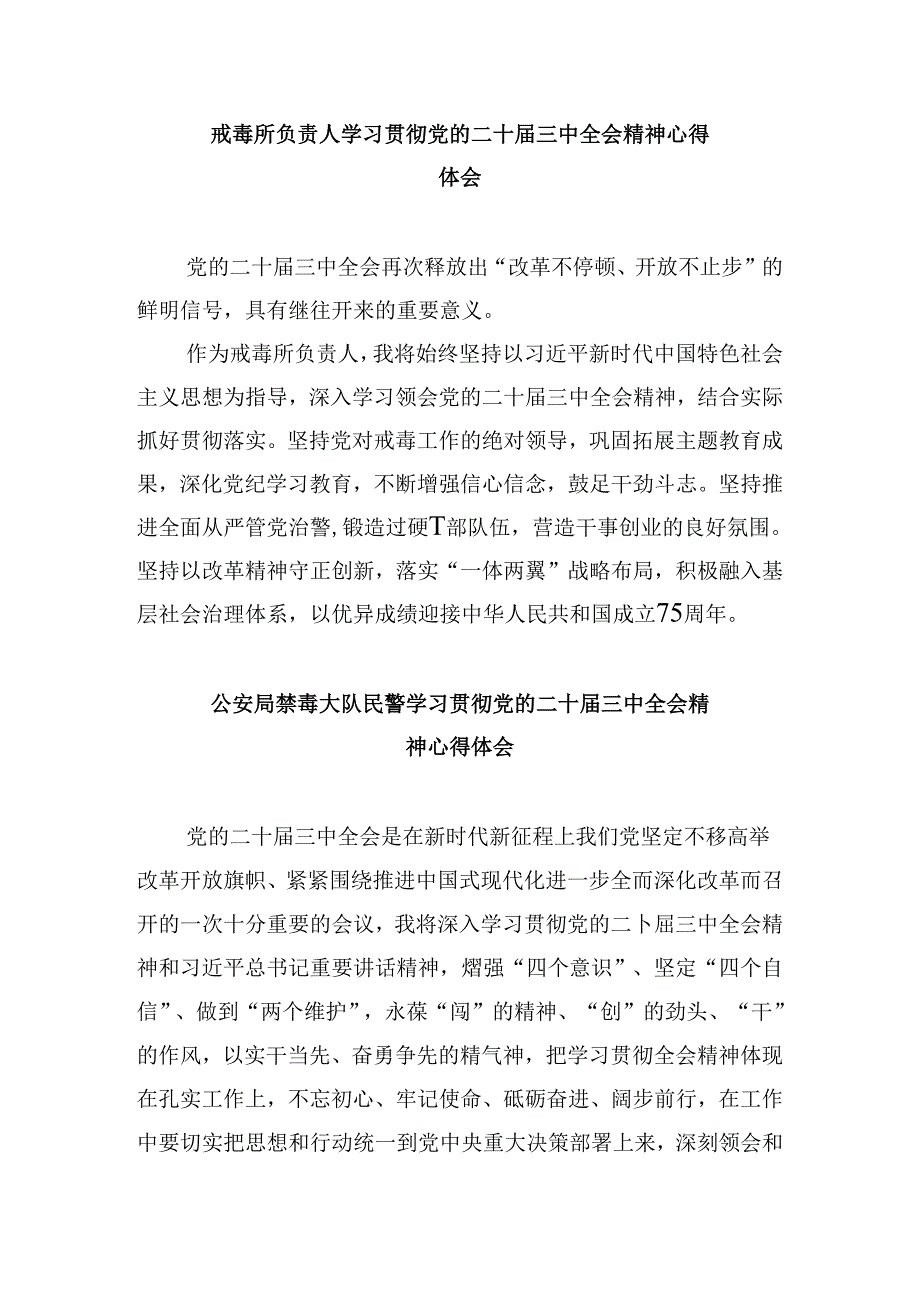 （11篇）戒毒民警学习贯彻党的二十三中全会精神心得体会（精选）.docx_第3页