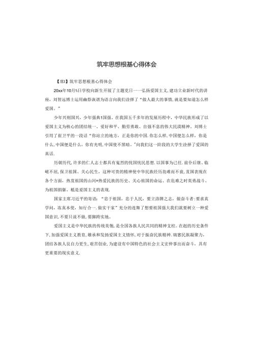 筑牢思想根基心得体会.docx