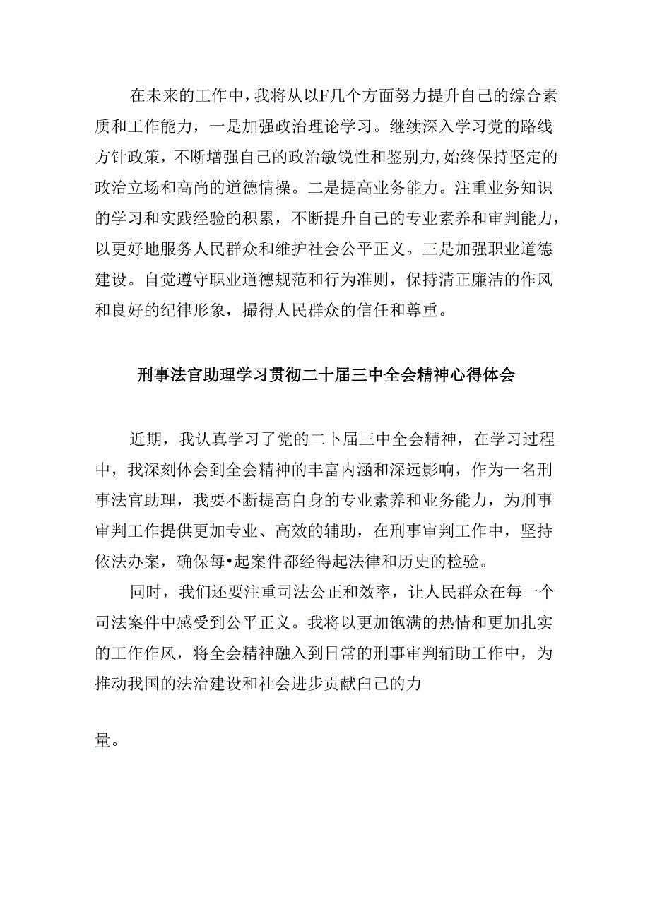 （11篇）青年执行法官学习贯彻党的二十三中全会精神心得体会范文.docx_第3页