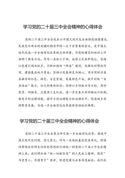 高校学习二十三中全会精神的心得体会33篇.docx