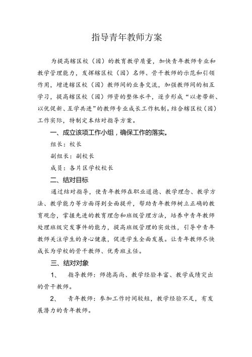 指导青年教师方案.docx