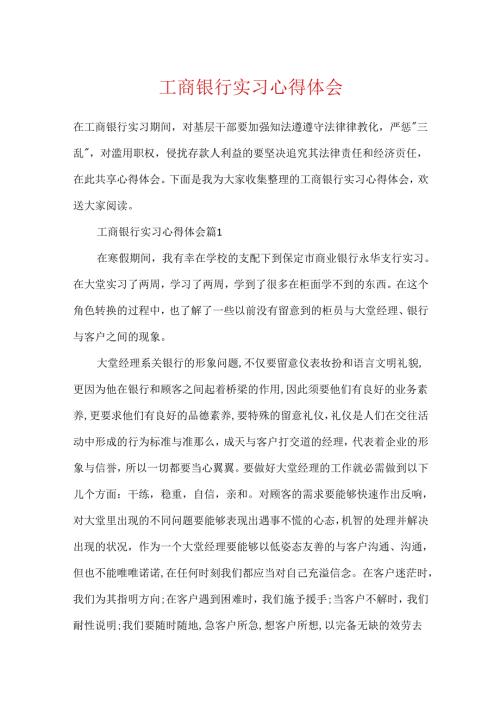 工商银行实习心得体会.docx