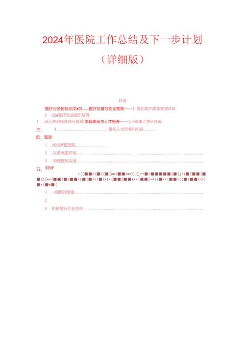 2024年医院工作总结及下一步计划（详细版）.docx
