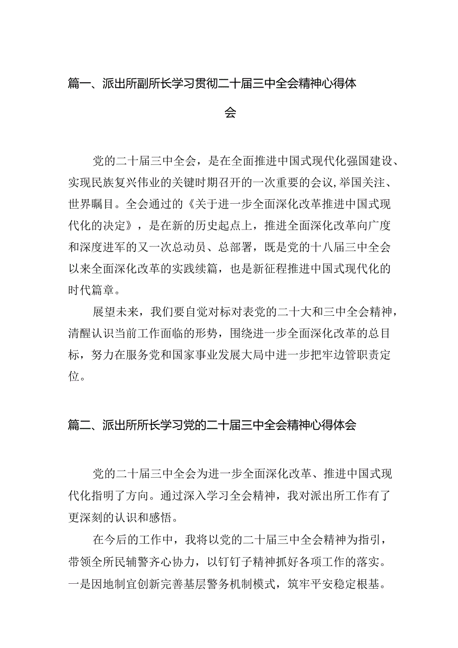 （11篇）派出所副所长学习贯彻二十三中全会精神心得体会（详细版）.docx_第2页