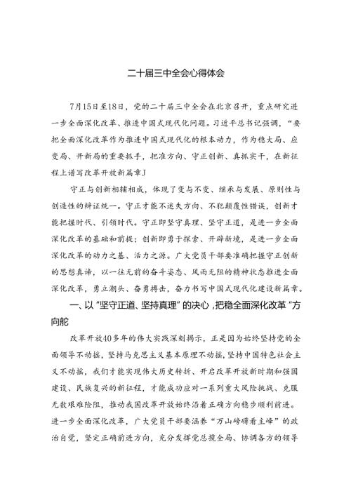 （12篇）学习贯彻二十三中全会精神心得体会.docx