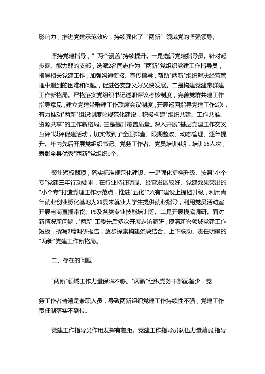 20242025各市县委两新工委书记抓基层党建述职报告汇编.docx_第2页