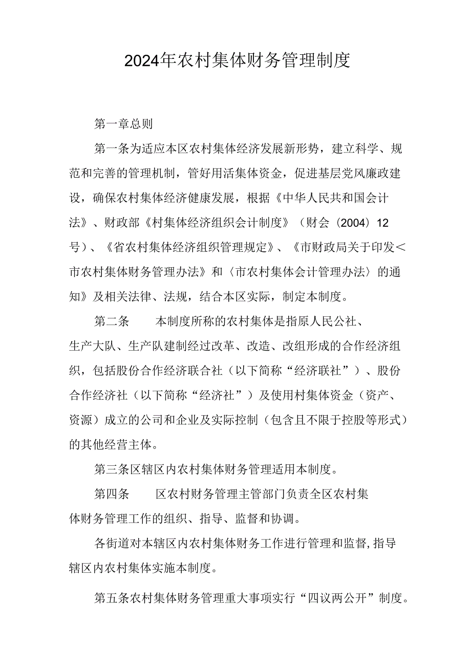 2024年农村集体财务管理制度.docx_第1页
