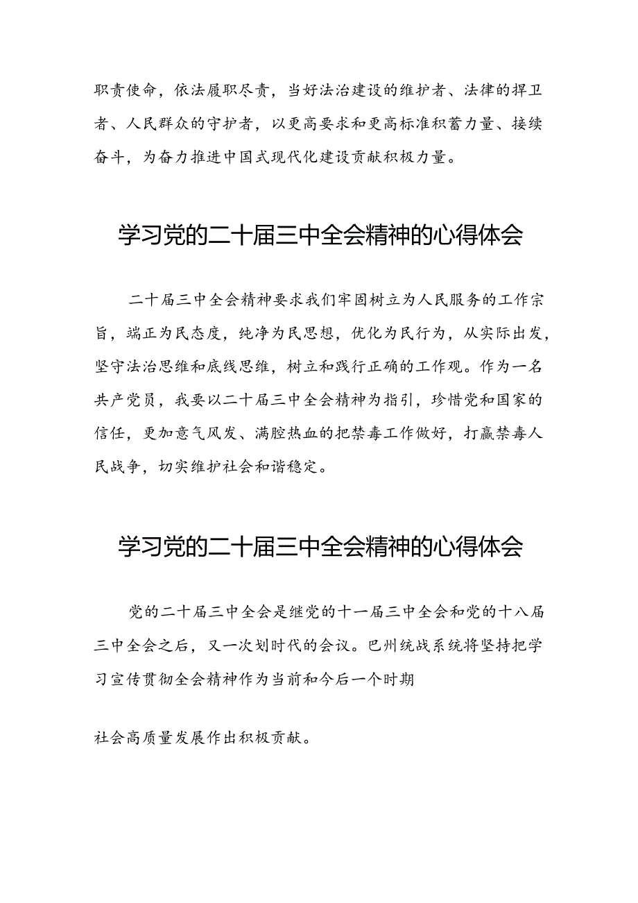 党员干部学习贯彻党的二十三中全会精神心得感悟简短发言四十篇.docx_第2页