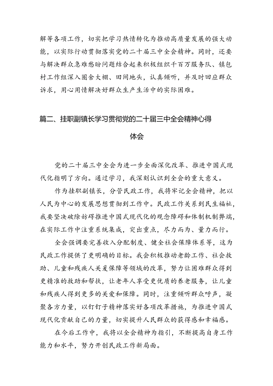 （11篇）镇长学习贯彻党的二十三中全会精神心得体会（精编版）.docx_第3页