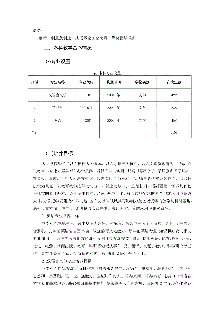 兰州大学人文学院2023—2024本科教学质量报告.docx_第2页