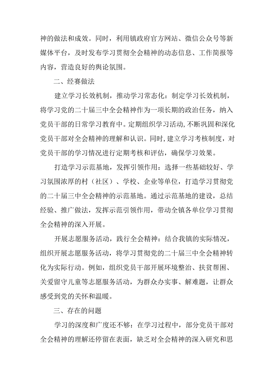 2024党的二十三中全会精神阶段性工作情况报告和学习成效.docx_第3页