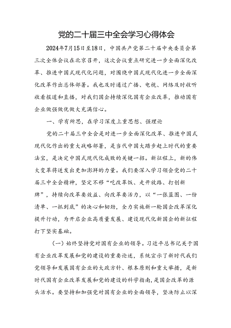 (十八篇)学习党的二十三中全会精神的心得体会研讨发言.docx_第3页