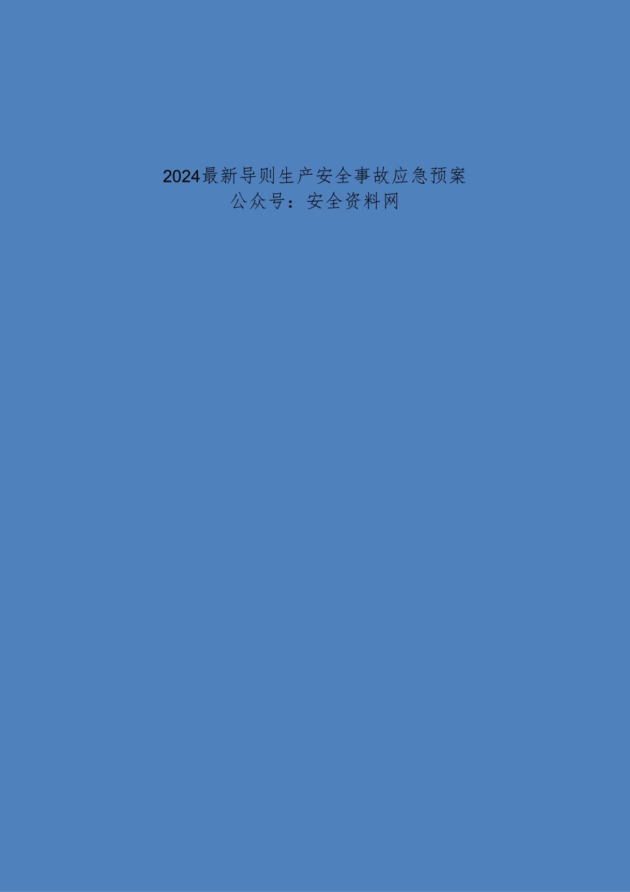 2024导则生产安全事故应急预案.docx_第1页