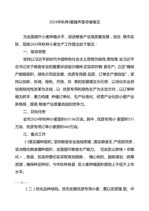 2024年种小麦生产指导性意见.docx