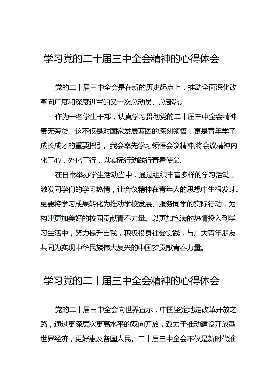 2024年学习二十三中全会的心得体会发言四十篇.docx_第1页