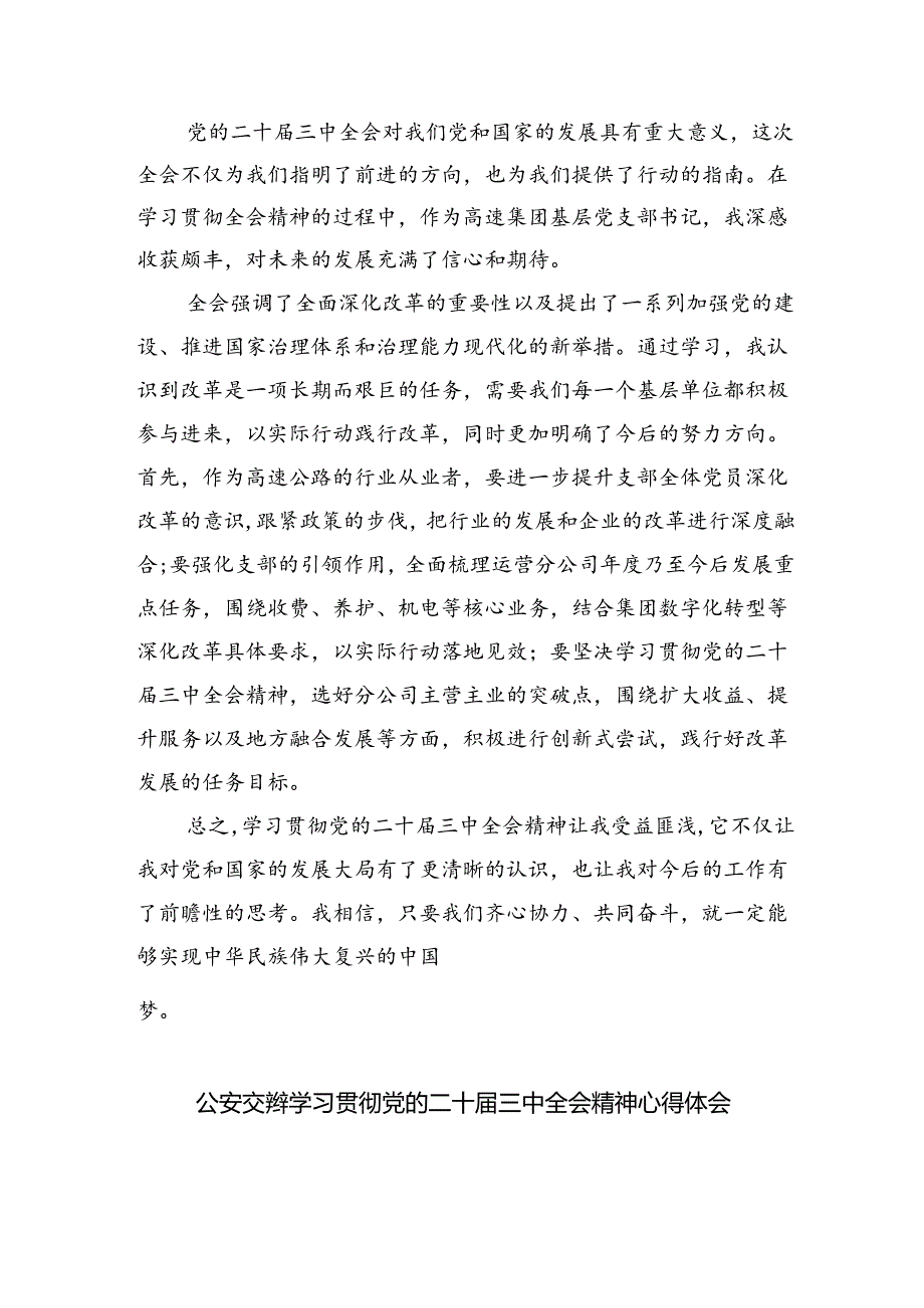 （9篇）交警大队大队长学习二十三中全会精神研讨发言（精选）.docx_第2页