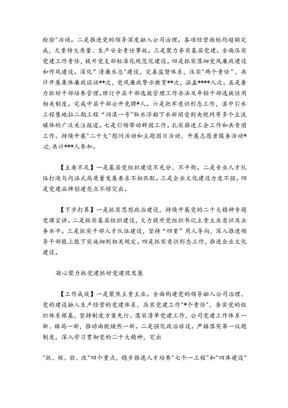 国资公司各子公司党委书记抓基层党建工作述职报告11篇.docx_第2页