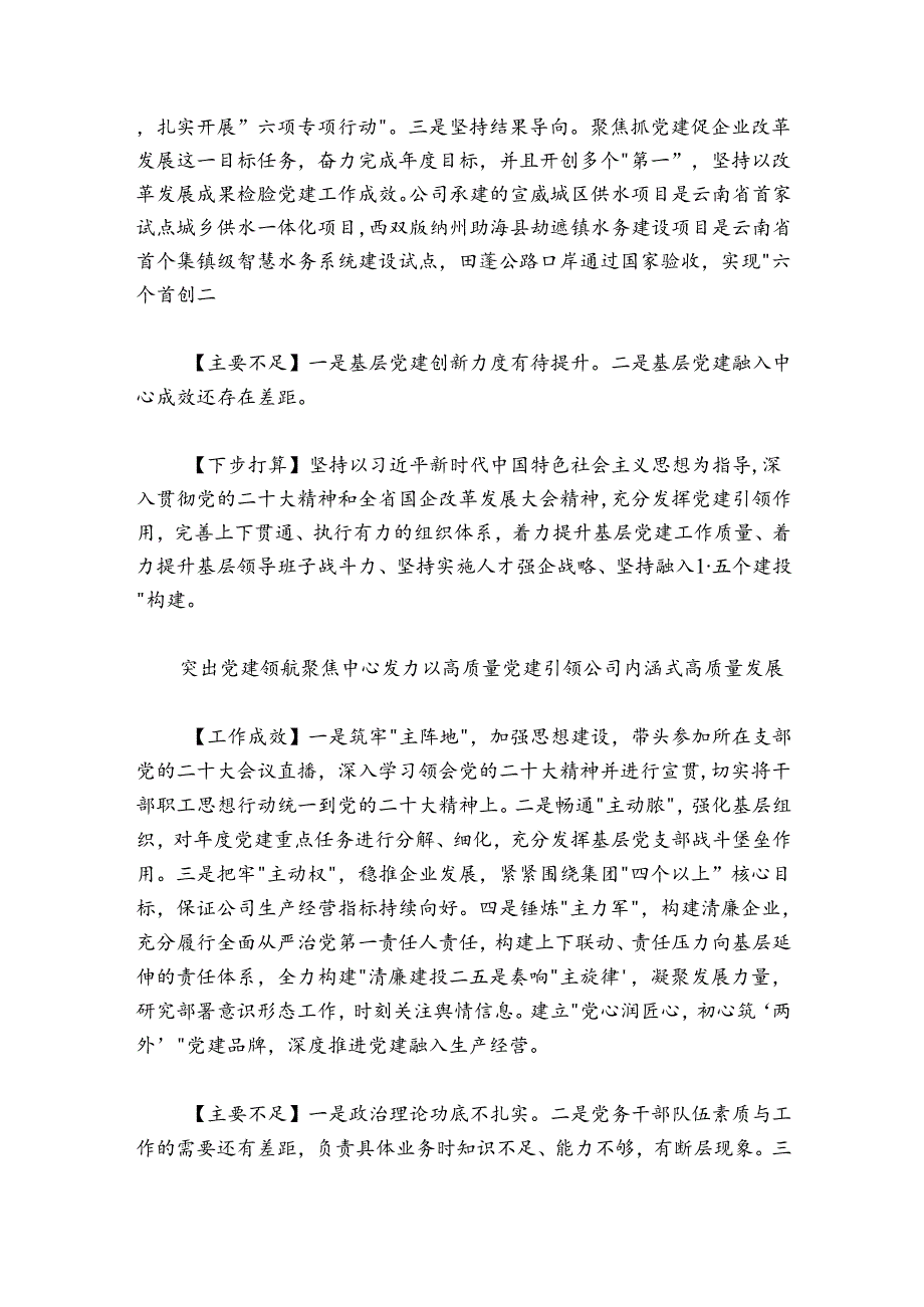 国资公司各子公司党委书记抓基层党建工作述职报告11篇.docx_第3页