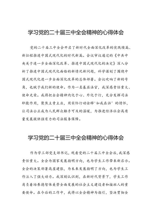 二十三中全会精神的学习心得体会精选三十六篇.docx