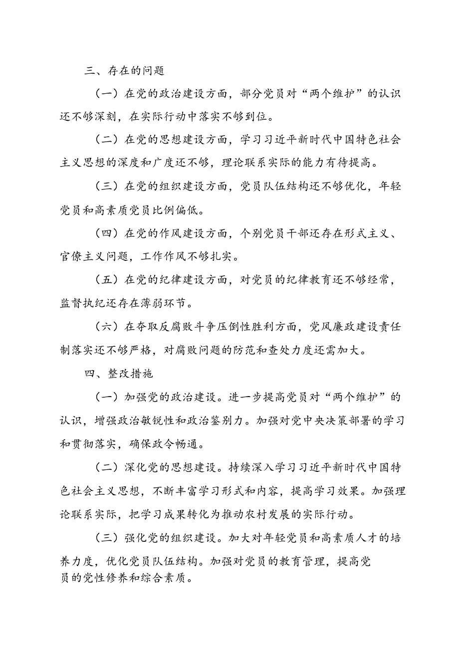 XX村党支部巡视巡查自查报告.docx_第3页