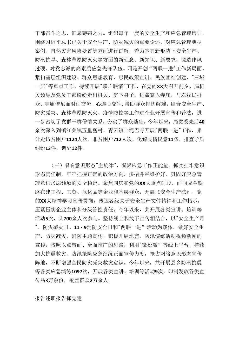 20242025县应急管理局抓党建述职报告.docx_第3页