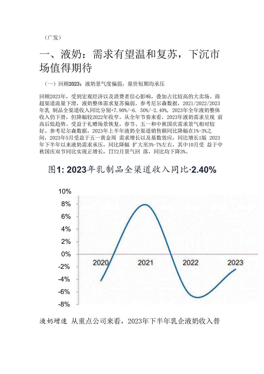 乳制品行业专题报告：回顾2023展望2024精选版.docx_第1页