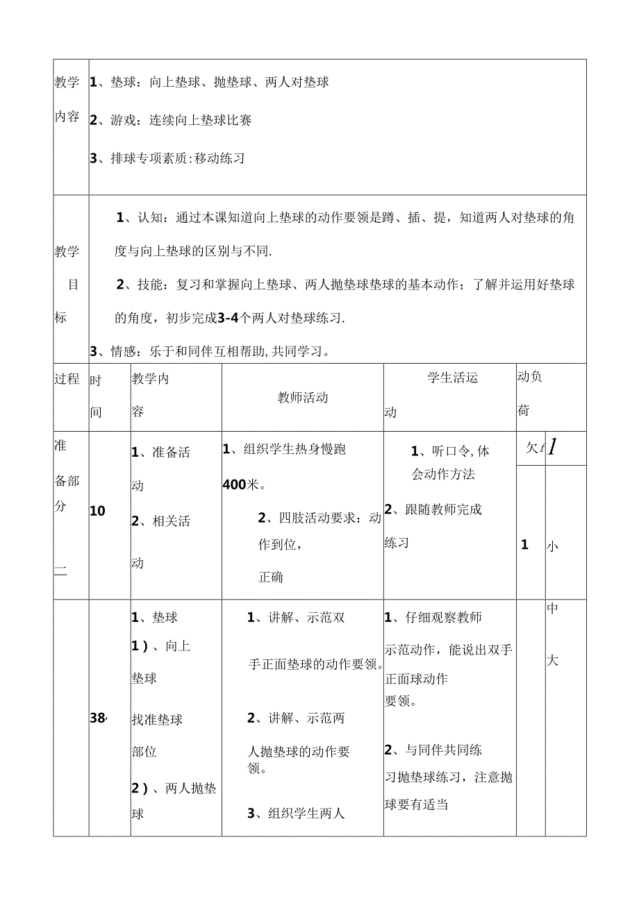 排球社团课教案.docx_第1页