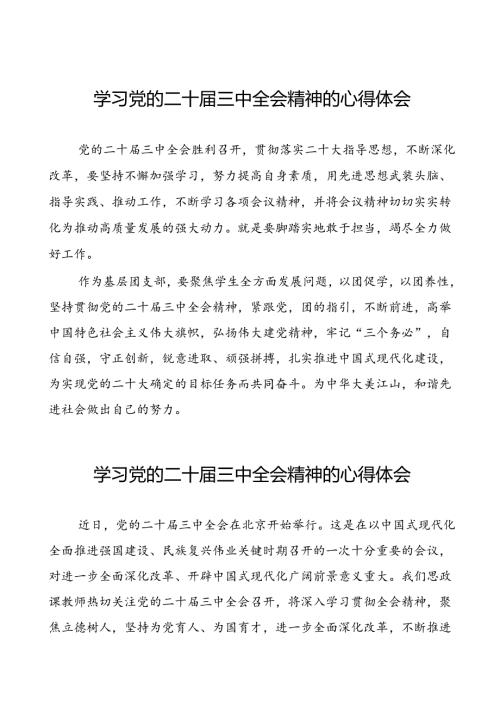 学习领会党的二十三中全会心得体会31篇.docx