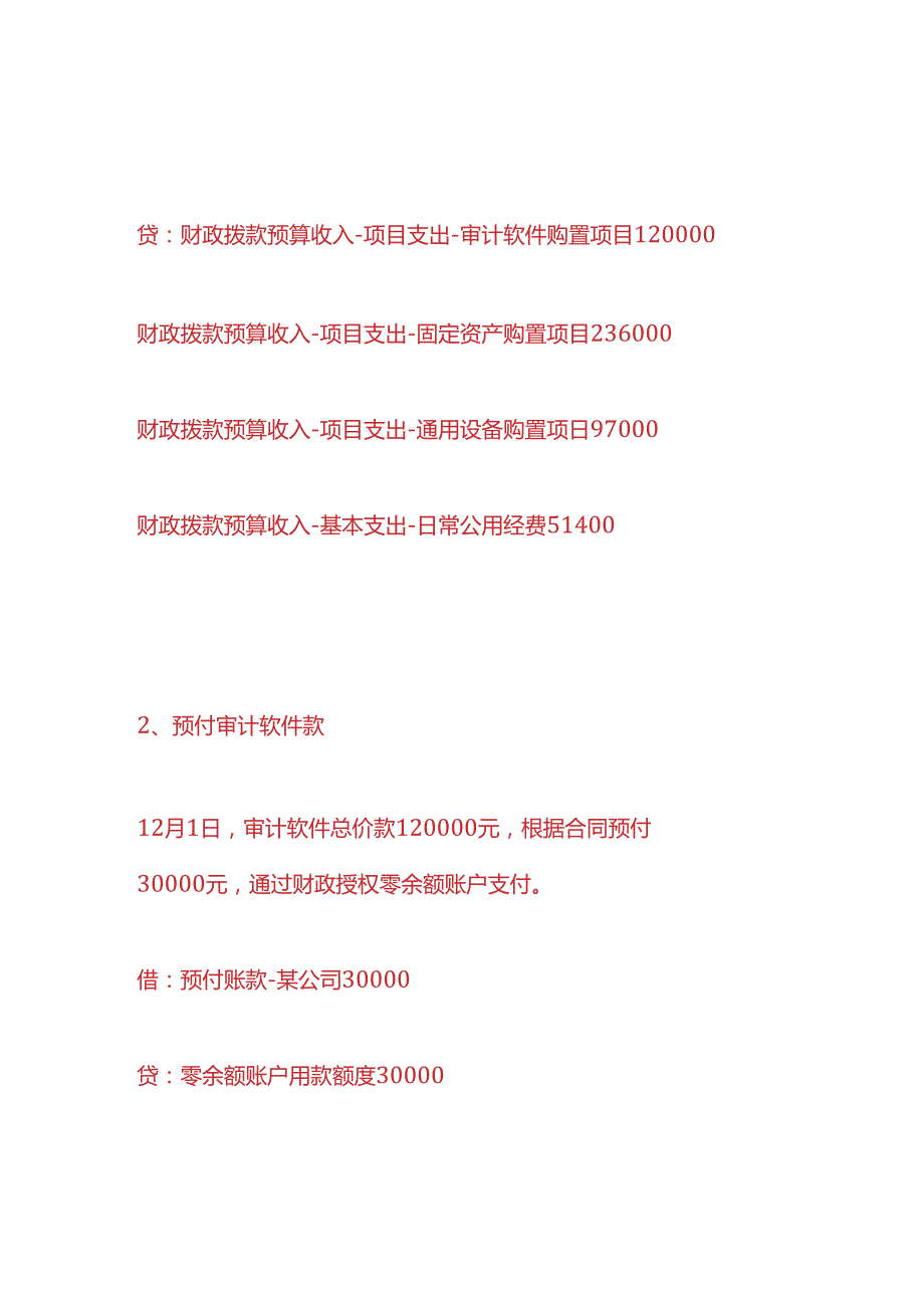 记账实操事业单位会计账务处理分录实例.docx_第2页