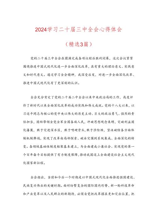 2024学习二十三中全会心得体会.docx