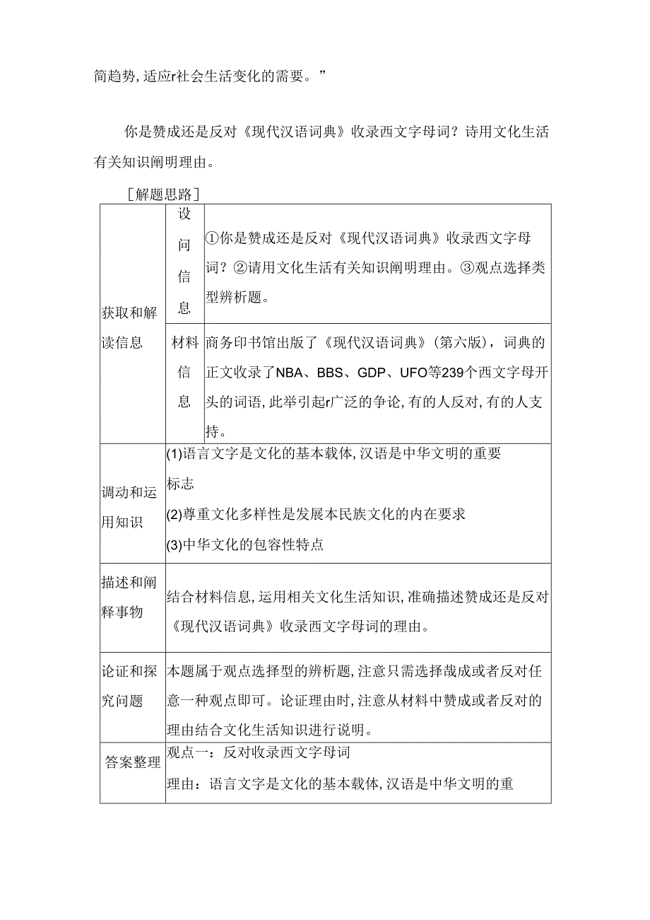 第二课时 观题对中华文化和文化强国问题的考查测试题.docx_第2页