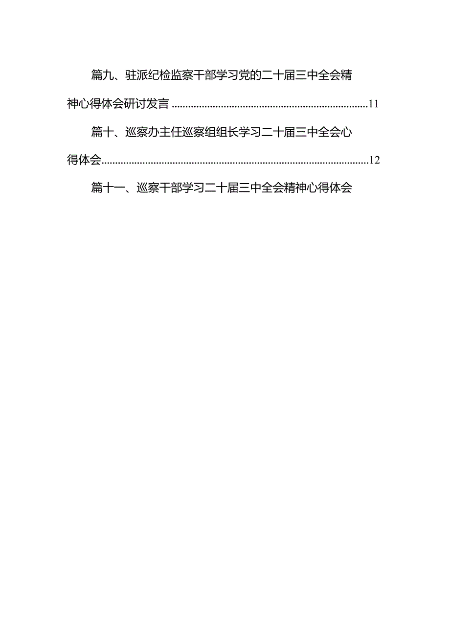 （11篇）基层纪检监察干部党的二十三中全会精神学习研讨发言材料（最新版）.docx_第2页